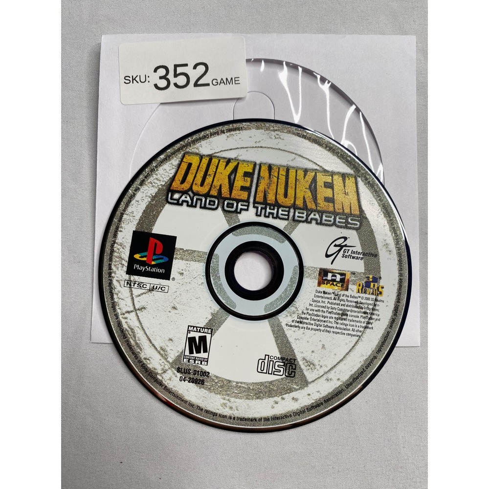 Duke Nukem Land of the Babes Sony PlayStation 1 PS1 Game Disc Only